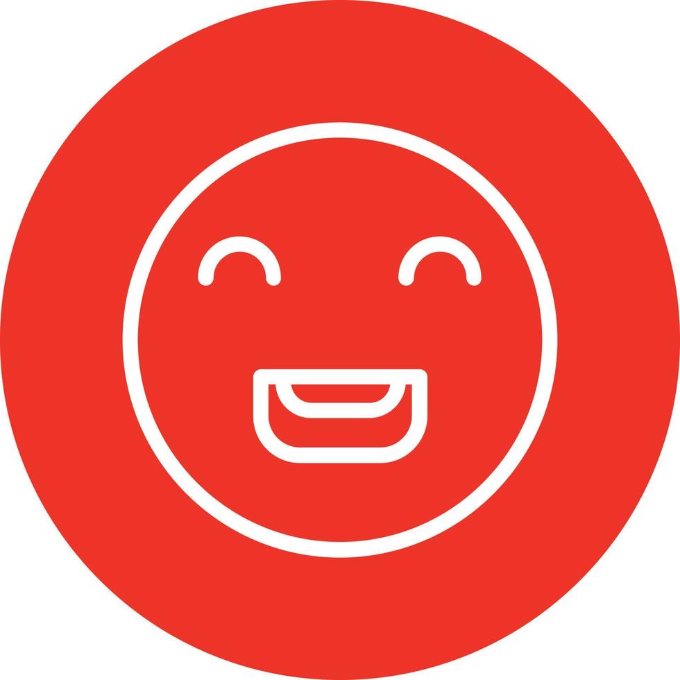 Laugh Beam Vector Icon Design
