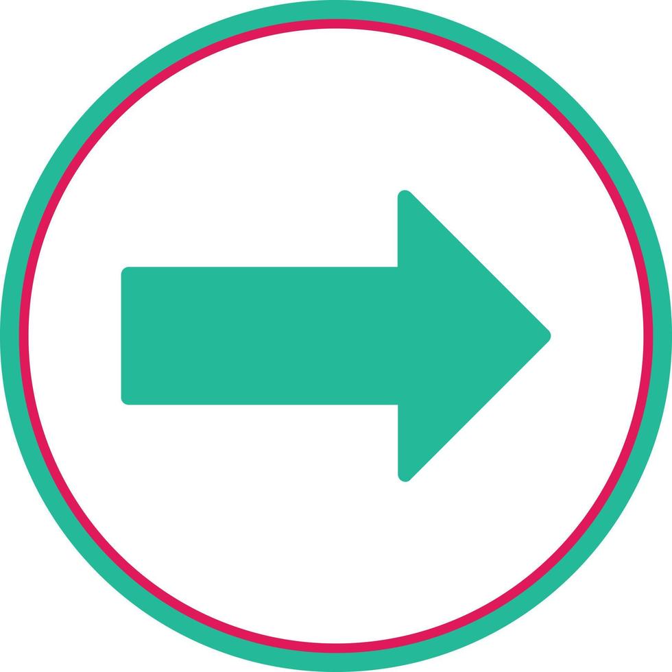 Long Arrow Alt Right Vector Icon Design