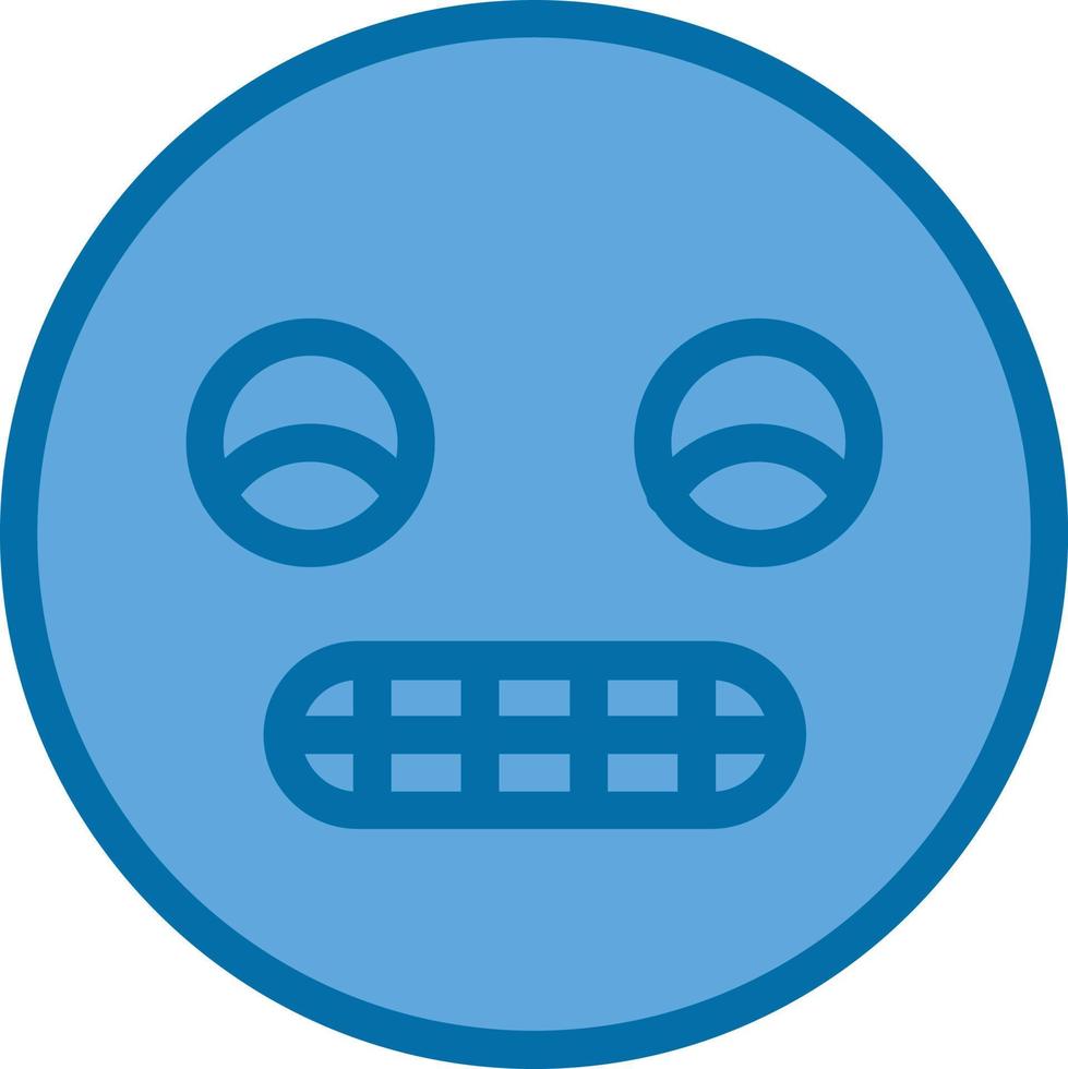 Grimace Vector Icon Design