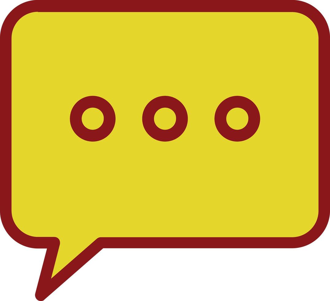 Comment Dots Vector Icon Design