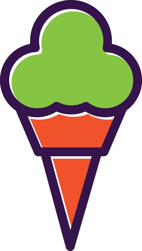 Ice Cream Vector Icon Design