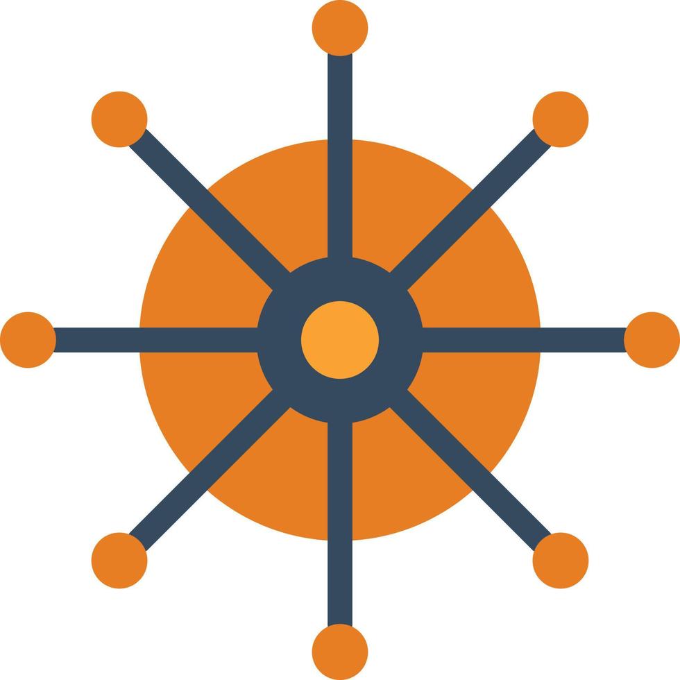 Dharmachakra Vector Icon Design