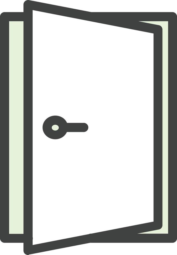 Door Open Vector Icon Design