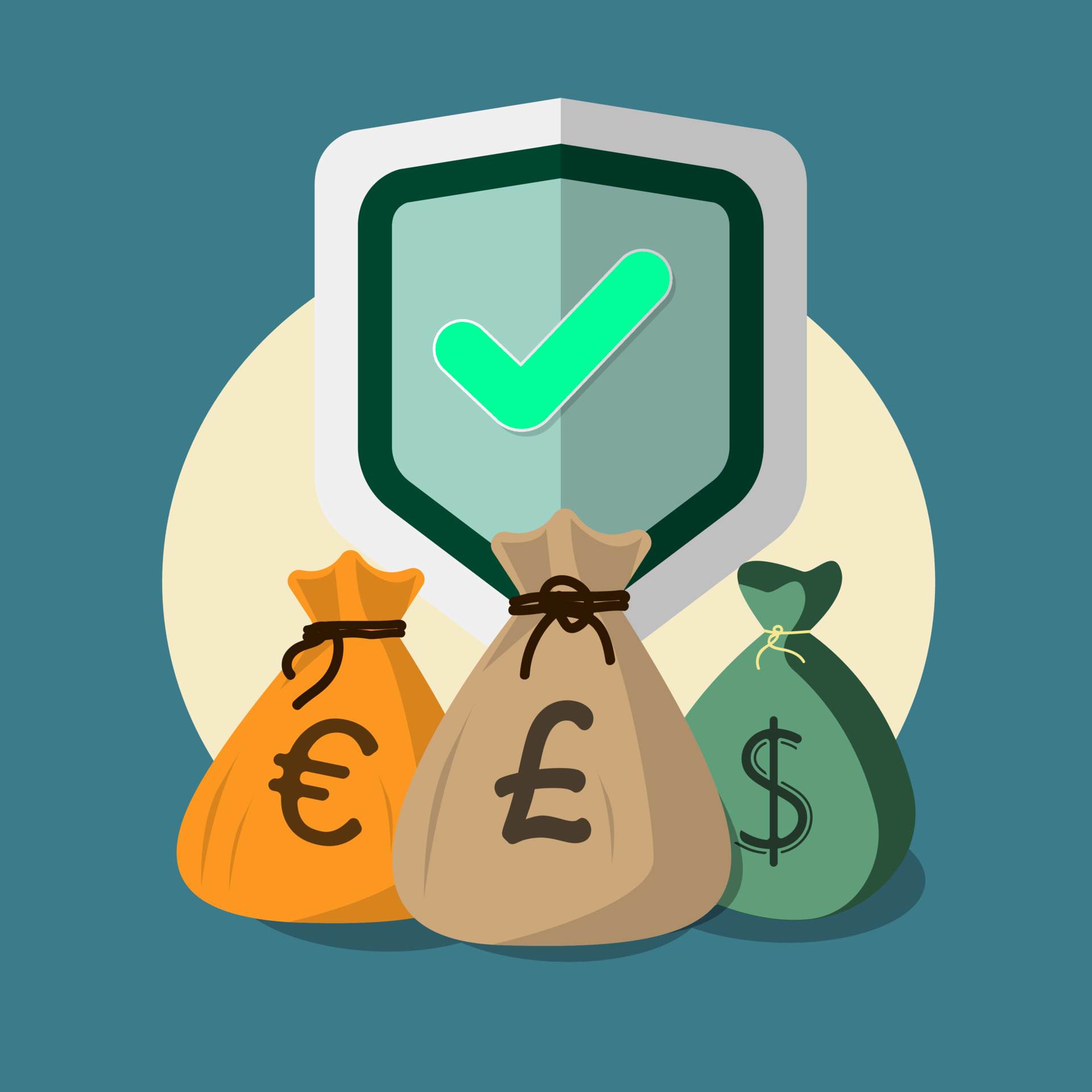 financial security. deposit banking savings concept icon. Financial 