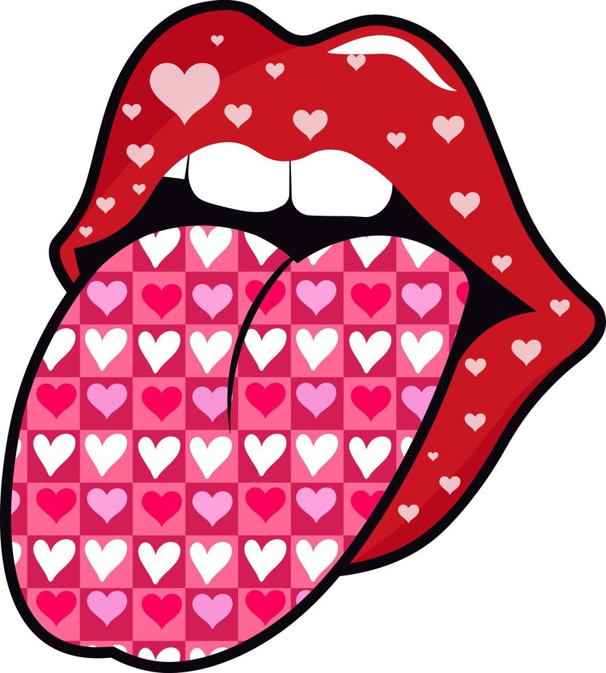 Valentines Day Lips vector