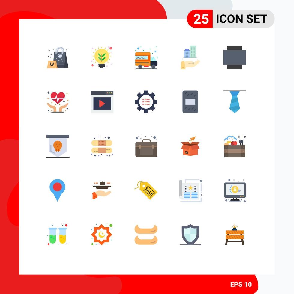 Stock Vector Icon Pack of 25 Line Signs and Symbols for rotate sustainable hosting modern architecture Editable Vector Design Elements