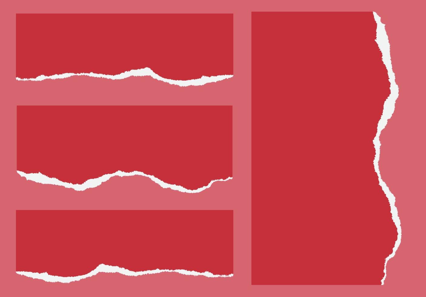 Vector red color edge paper template set 14977060 Vector Art at Vecteezy