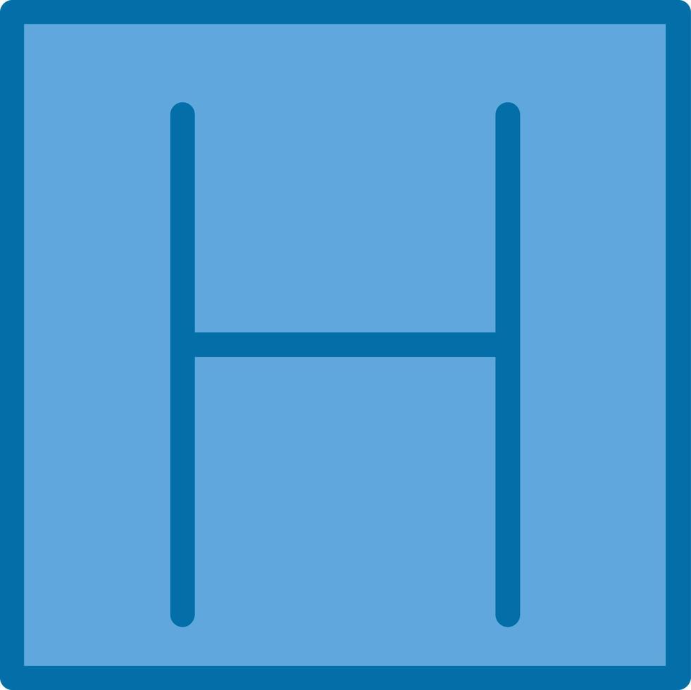 H Square Vector Icon Design