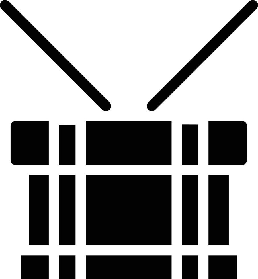 Drum Steelpan Vector Icon Design