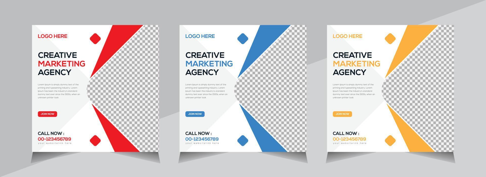Modern Creative Social Media banner Design, Business Social Media Post Template, Web Banner, Unique Editable, Free Vector