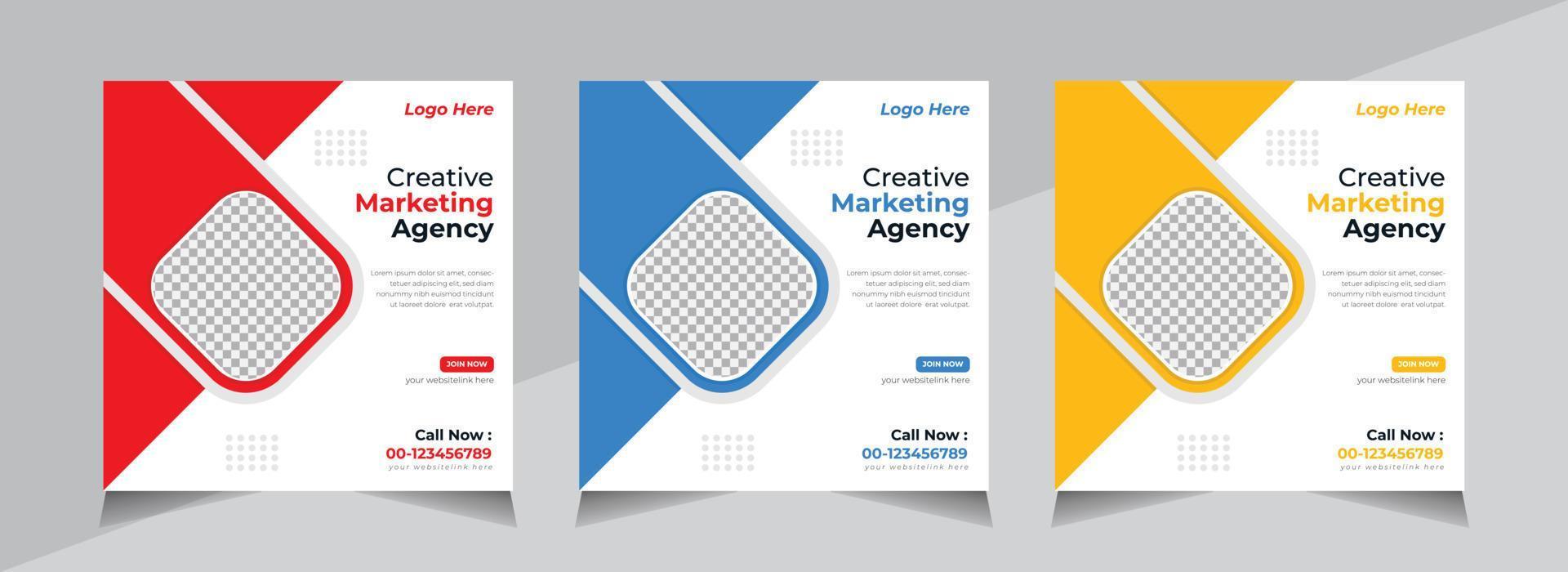 Modern Creative Social Media banner Design, Business Social Media Post Template, Web Banner, Unique Editable, Free Vector