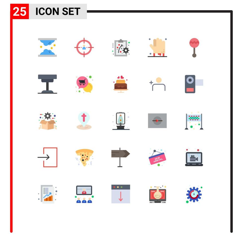 25 Thematic Vector Flat Colors and Editable Symbols of scary halloween people bloody performance method Editable Vector Design Elements