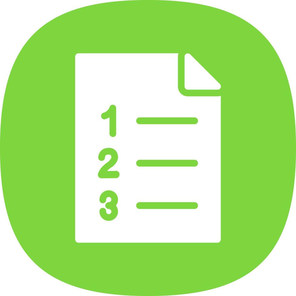 List Ol Vector Icon Design