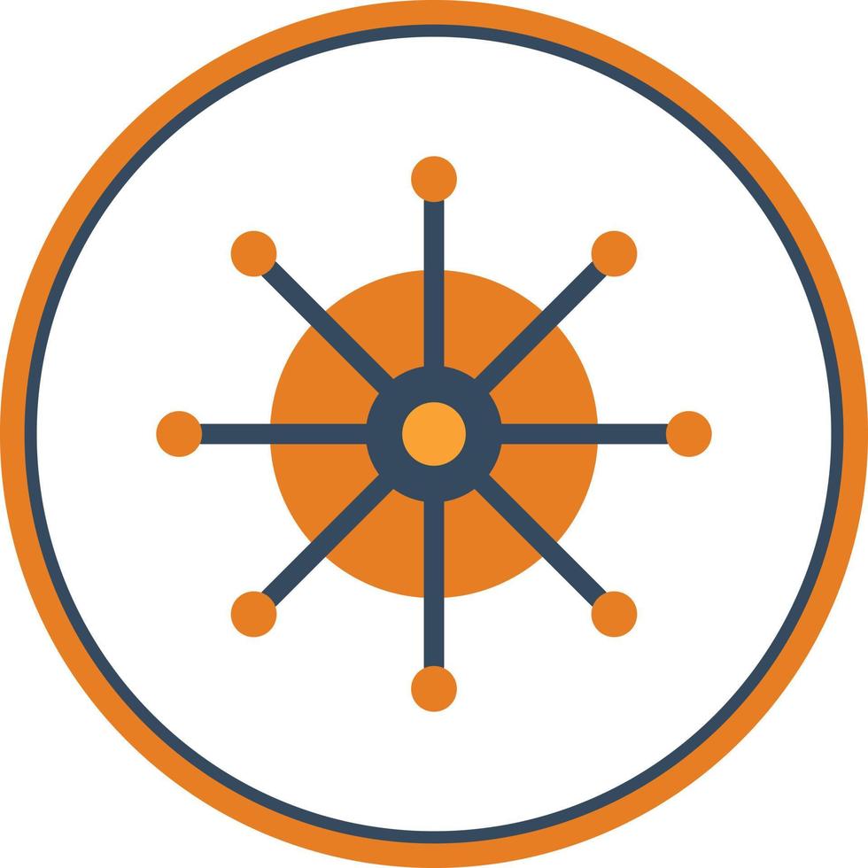 Dharmachakra Vector Icon Design