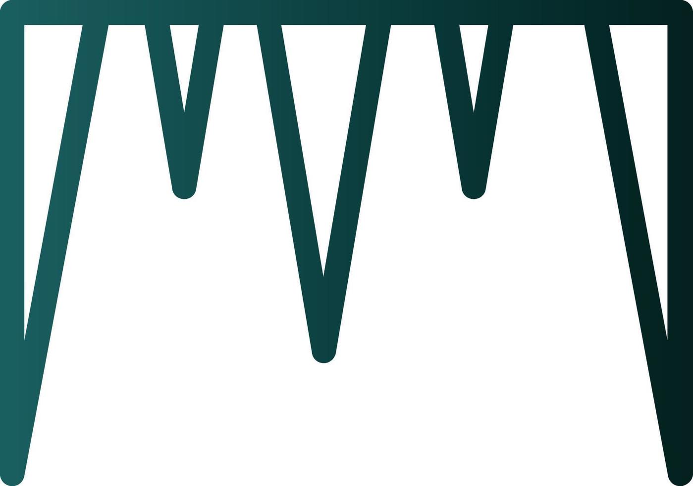 Icicles Vector Icon Design