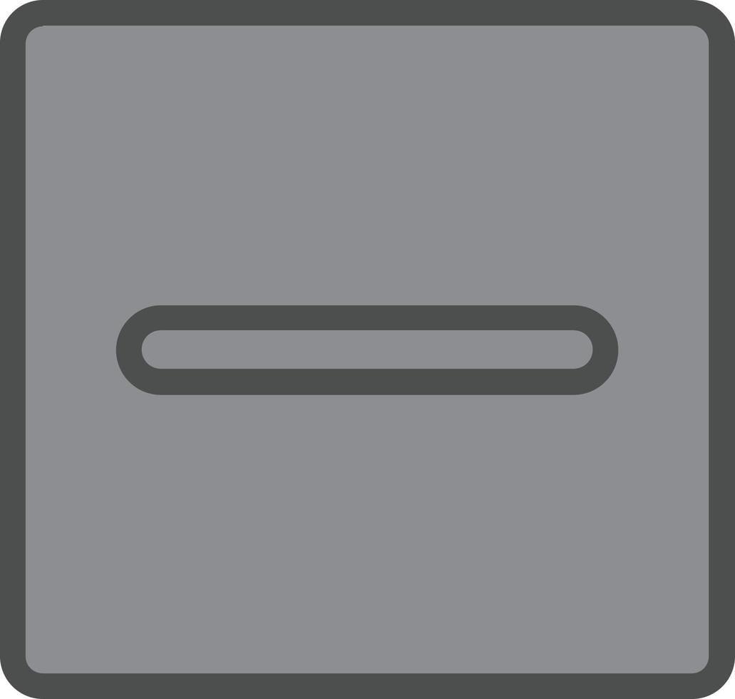 Minus Square Vector Icon Design