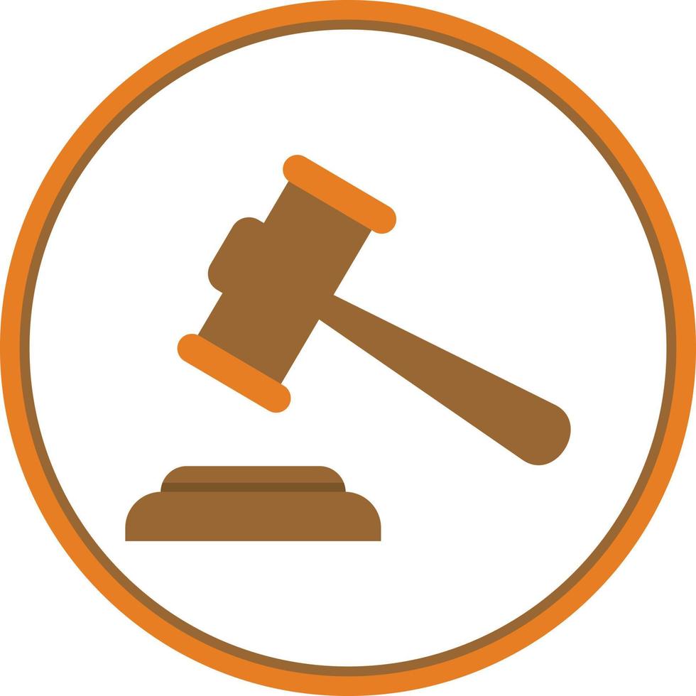 Gavel Vector Icon Design