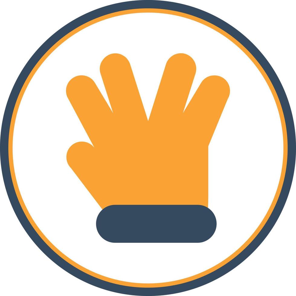 Hand Spock Vector Icon Design