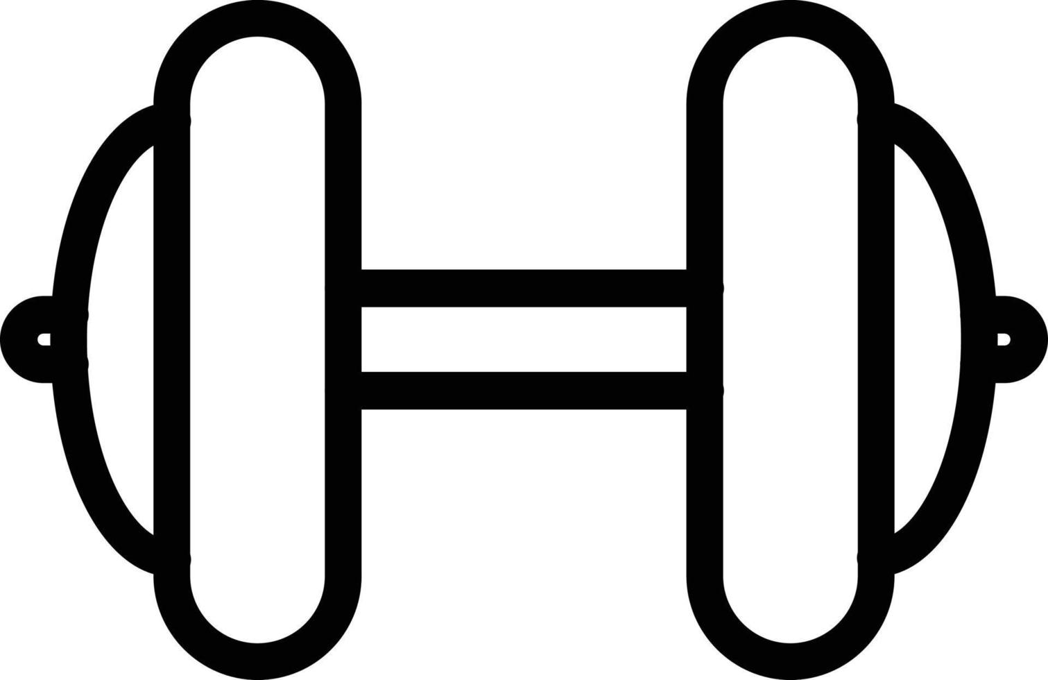 Dumbbell Vector Icon Design
