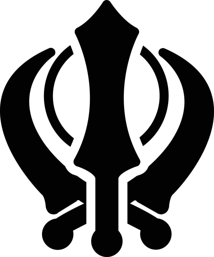 diseño de icono de vector de khanda