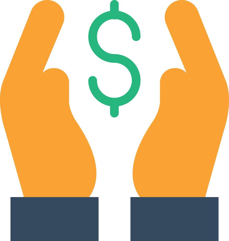 Hand Holding Usd Vector Icon Design