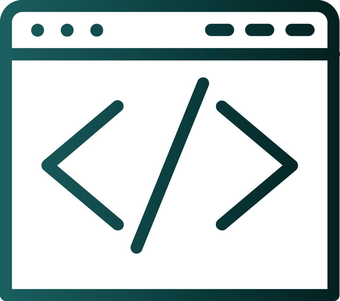 Code Vector Icon Design