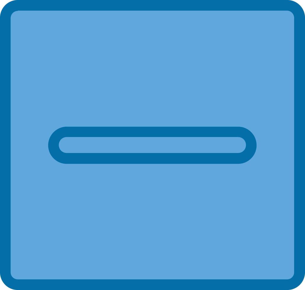 Minus Square Vector Icon Design