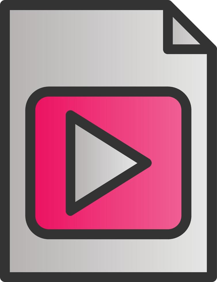 File Video Vector Icon Design