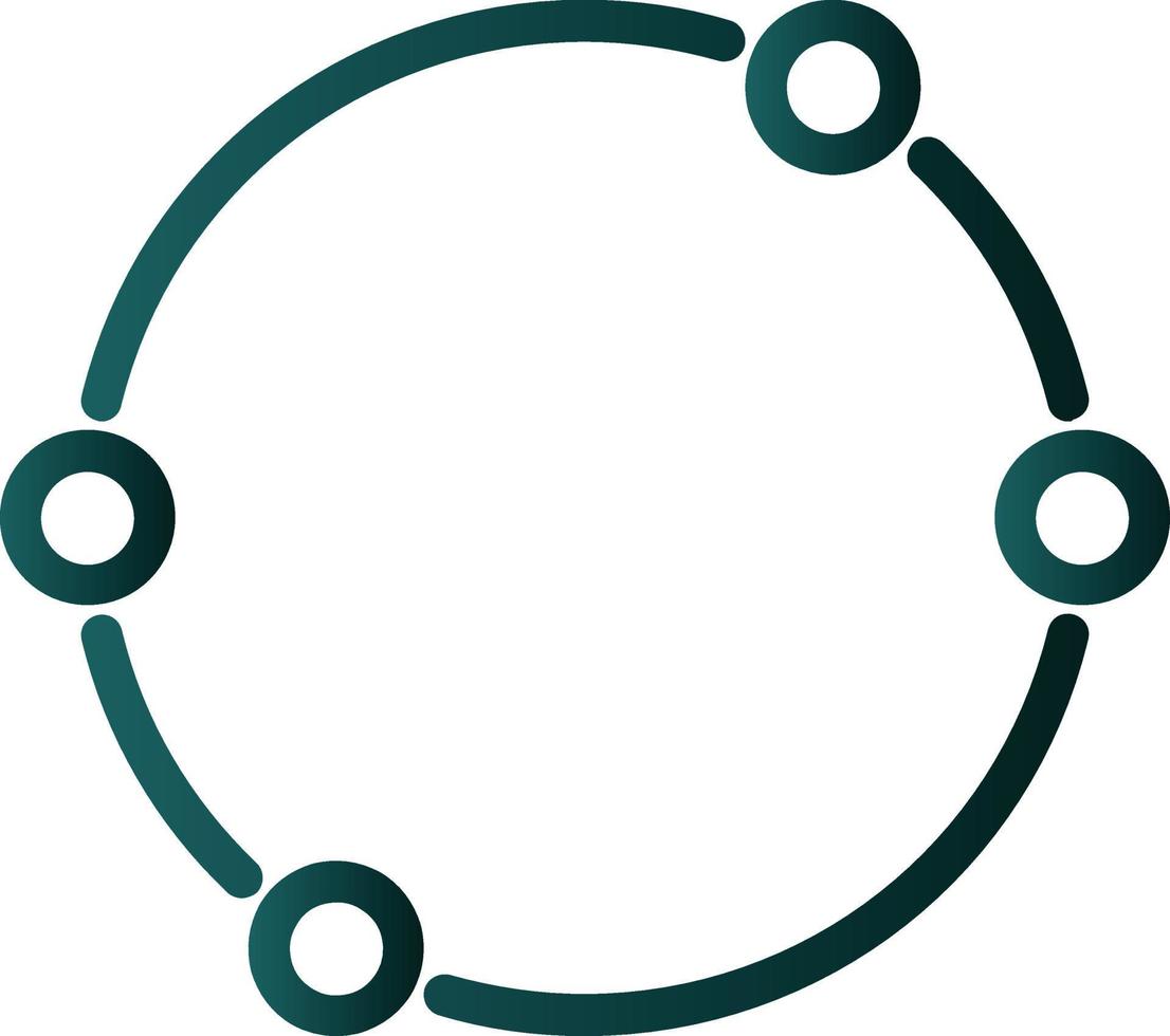 Dot Circle Vector Icon Design