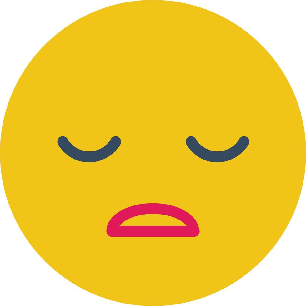 Frown Open Vector Icon Design