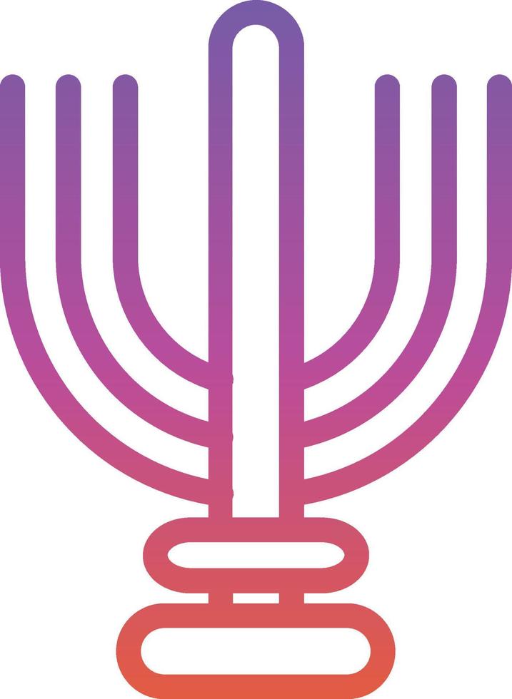 Hanukiah Vector Icon Design