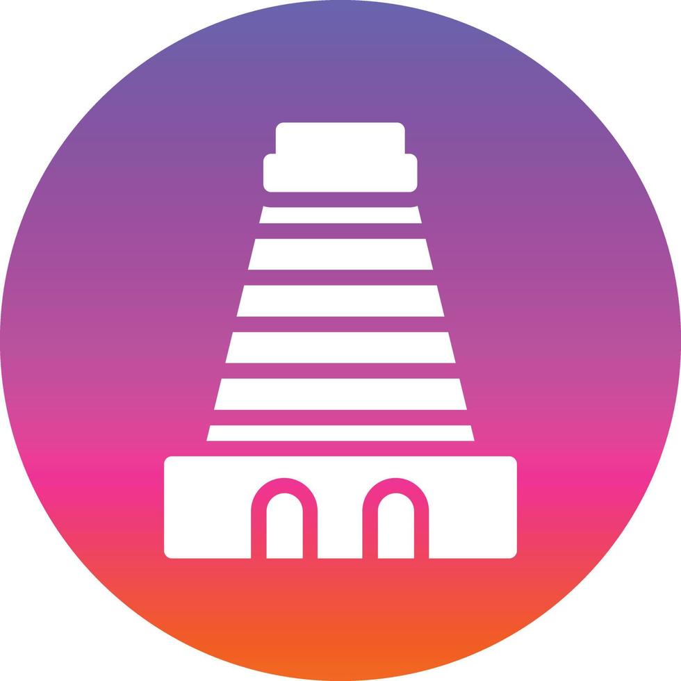 diseño de icono de vector de gopuram