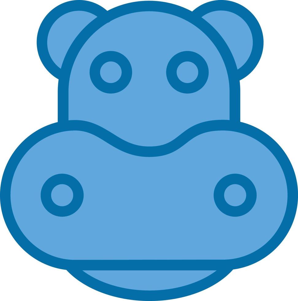 Hippo Vector Icon Design