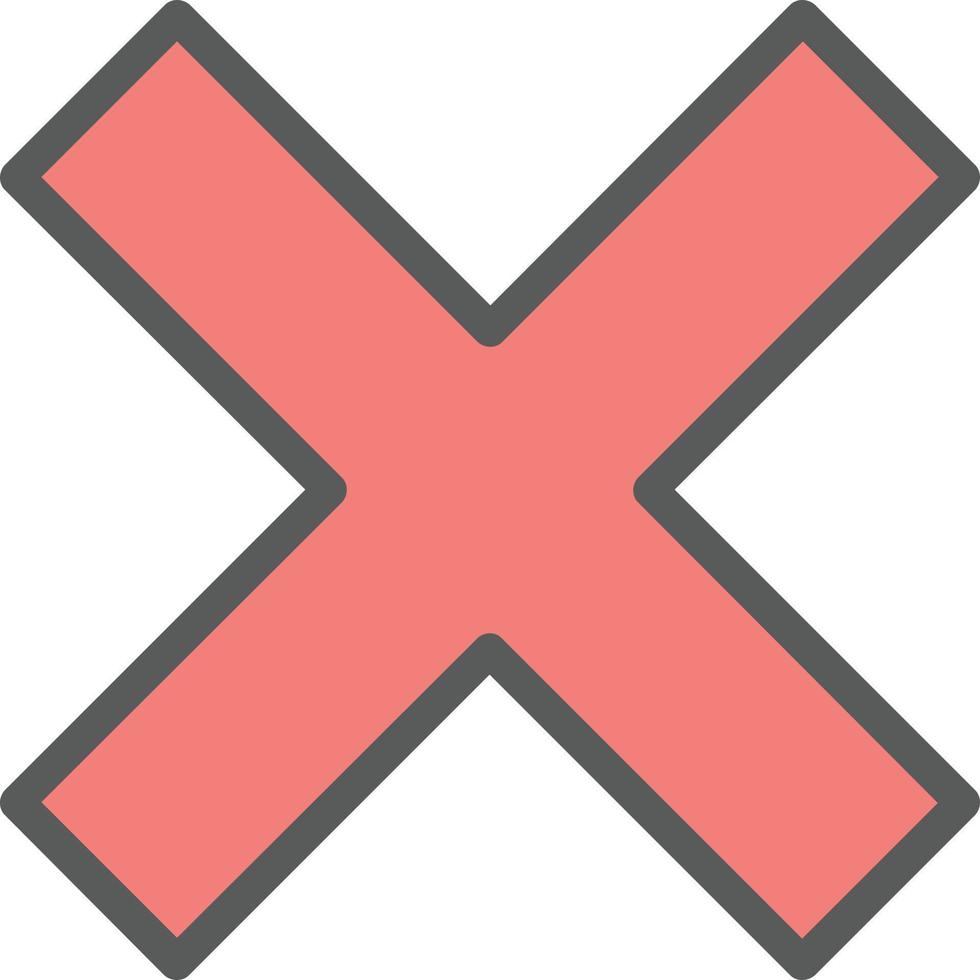 Cross Vector Icon Design