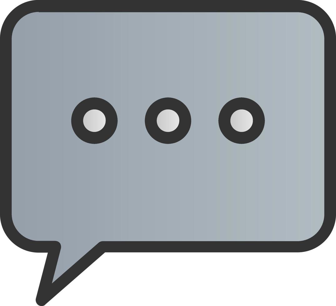 Comment Dots Vector Icon Design