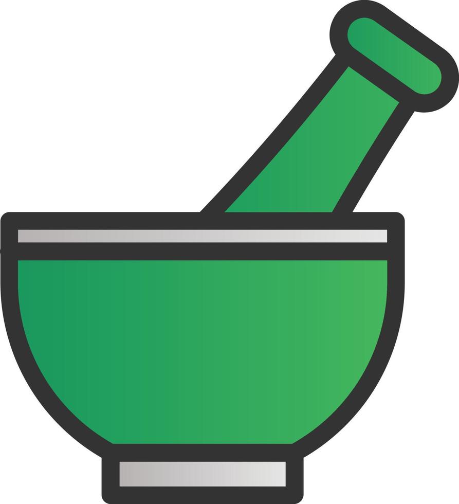 Mortar Pestle Vector Icon Design