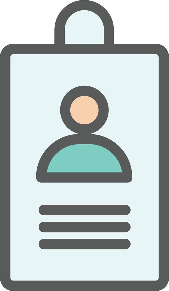 diseño de icono de vector de tarjeta de identificación