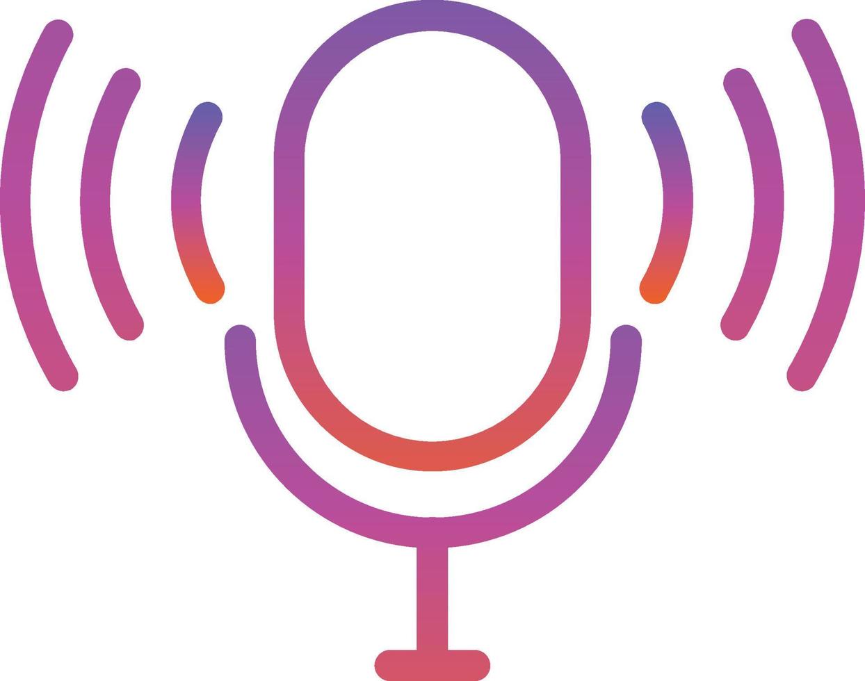 Podcast Vector Icon Design