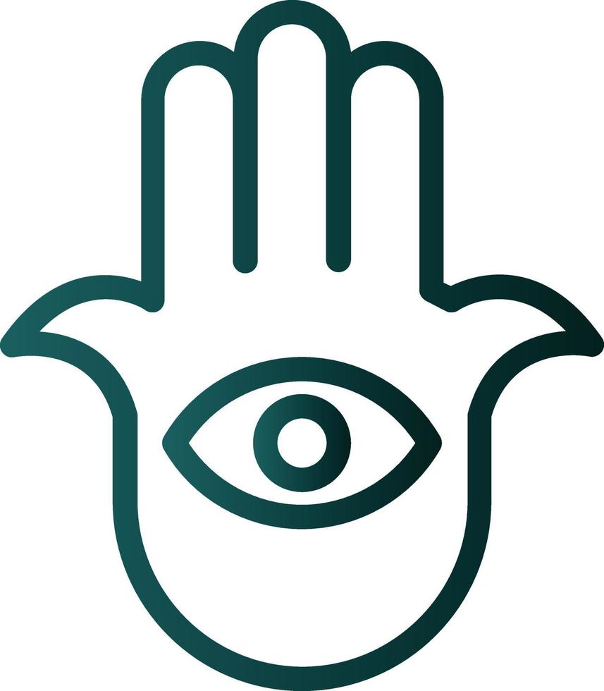 Hamsa Vector Icon Design