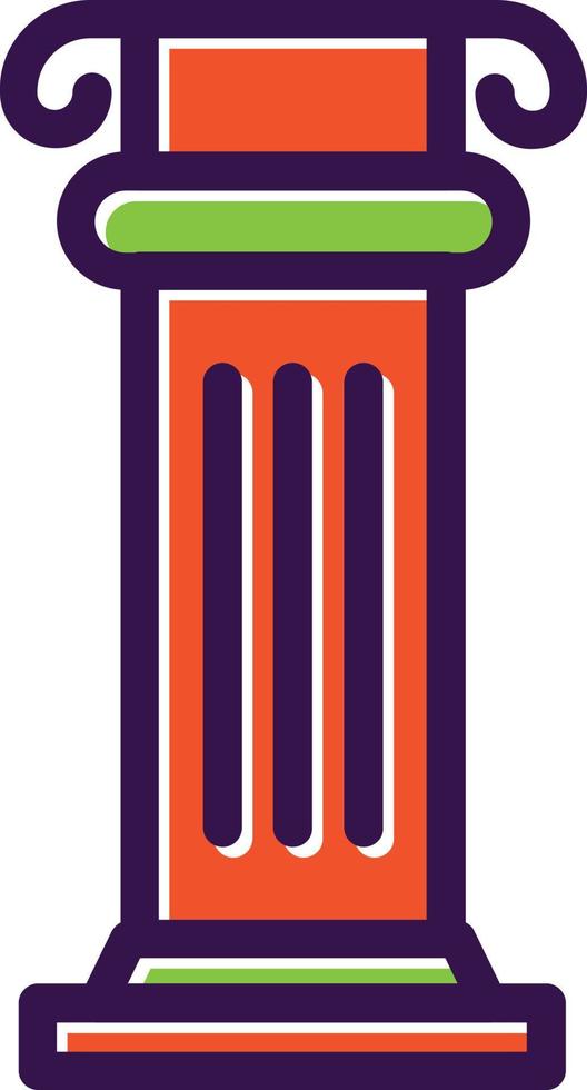 Columns Vector Icon Design