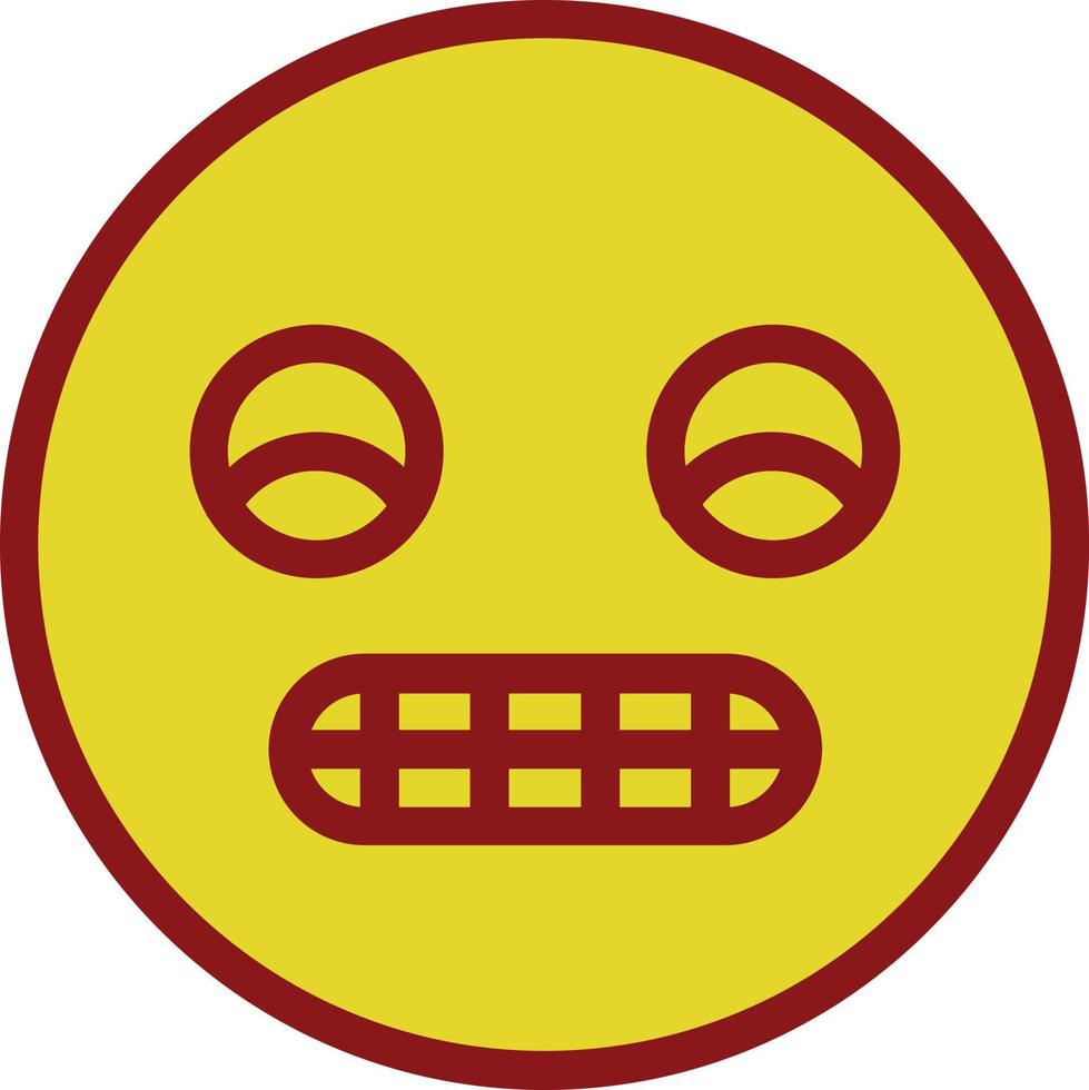 Grimace Vector Icon Design