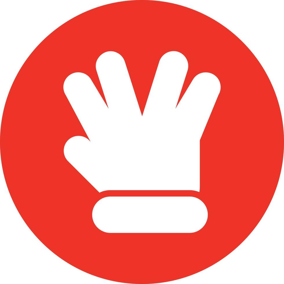 Hand Spock Vector Icon Design