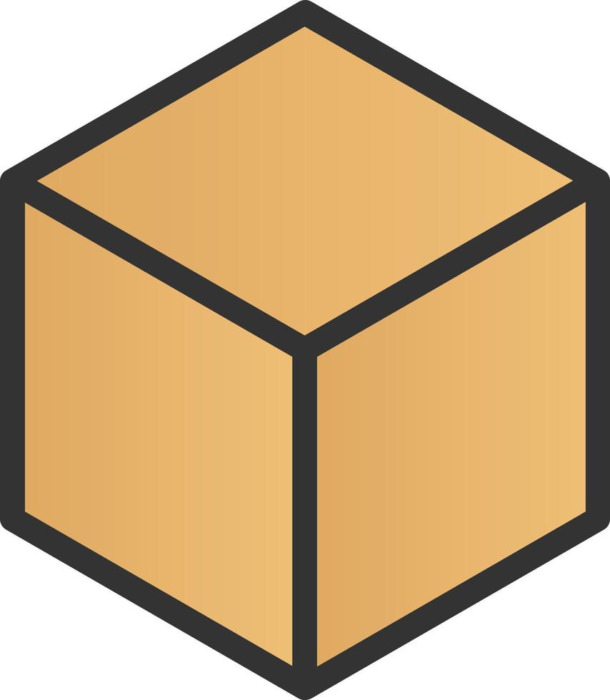 diseño de icono de vector de cubo