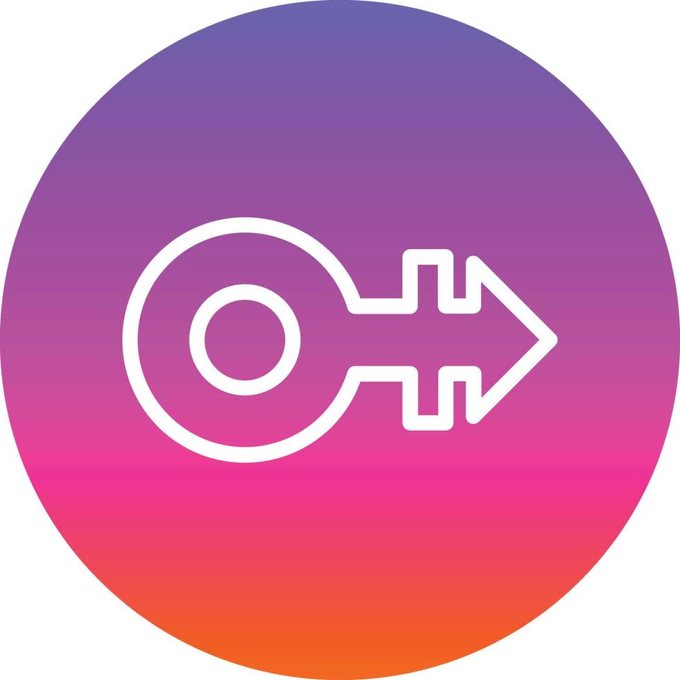 Mars Stroke H Vector Icon Design
