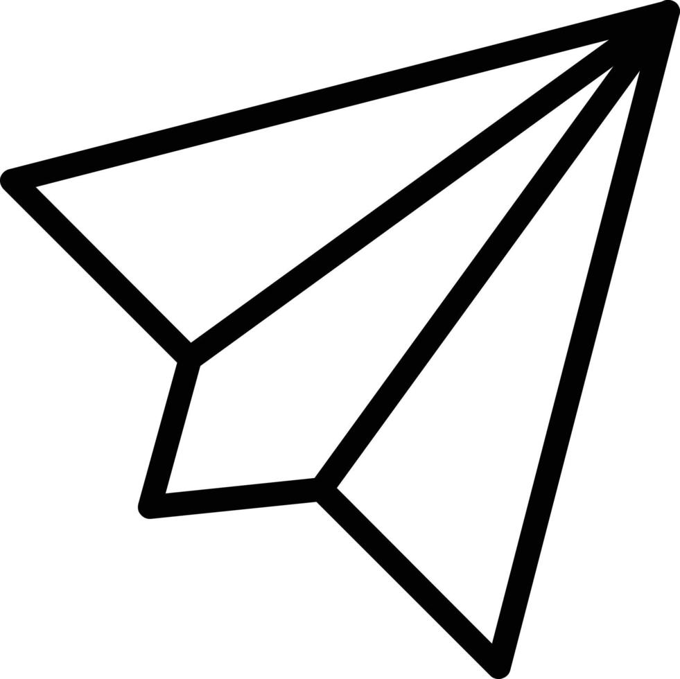 diseño de icono de vector de avión de papel