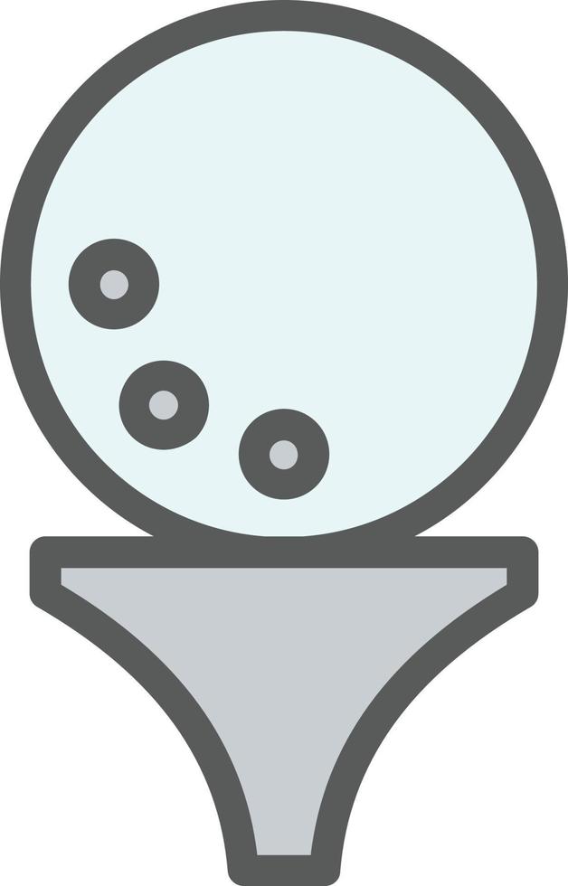 diseño de icono de vector de pelota de golf