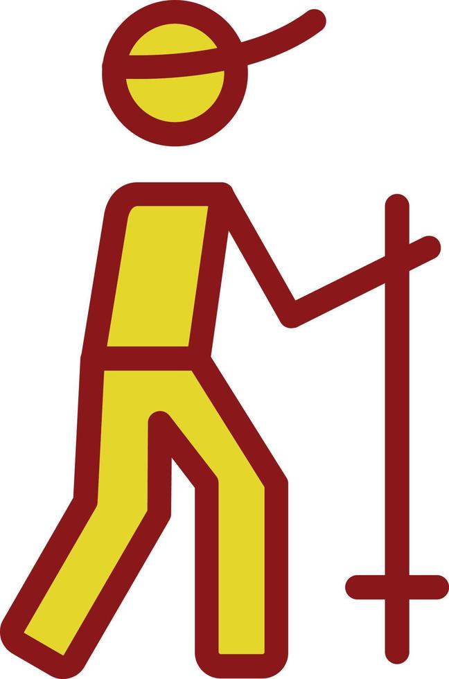 Hiking Vector Icon Design