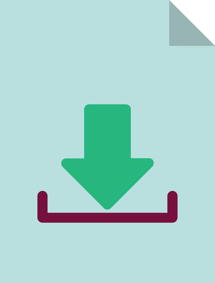 File Download Vector Icon Design