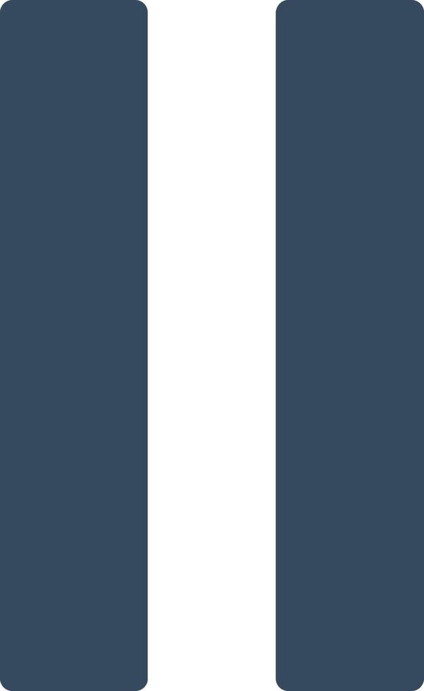Pause Vector Icon Design
