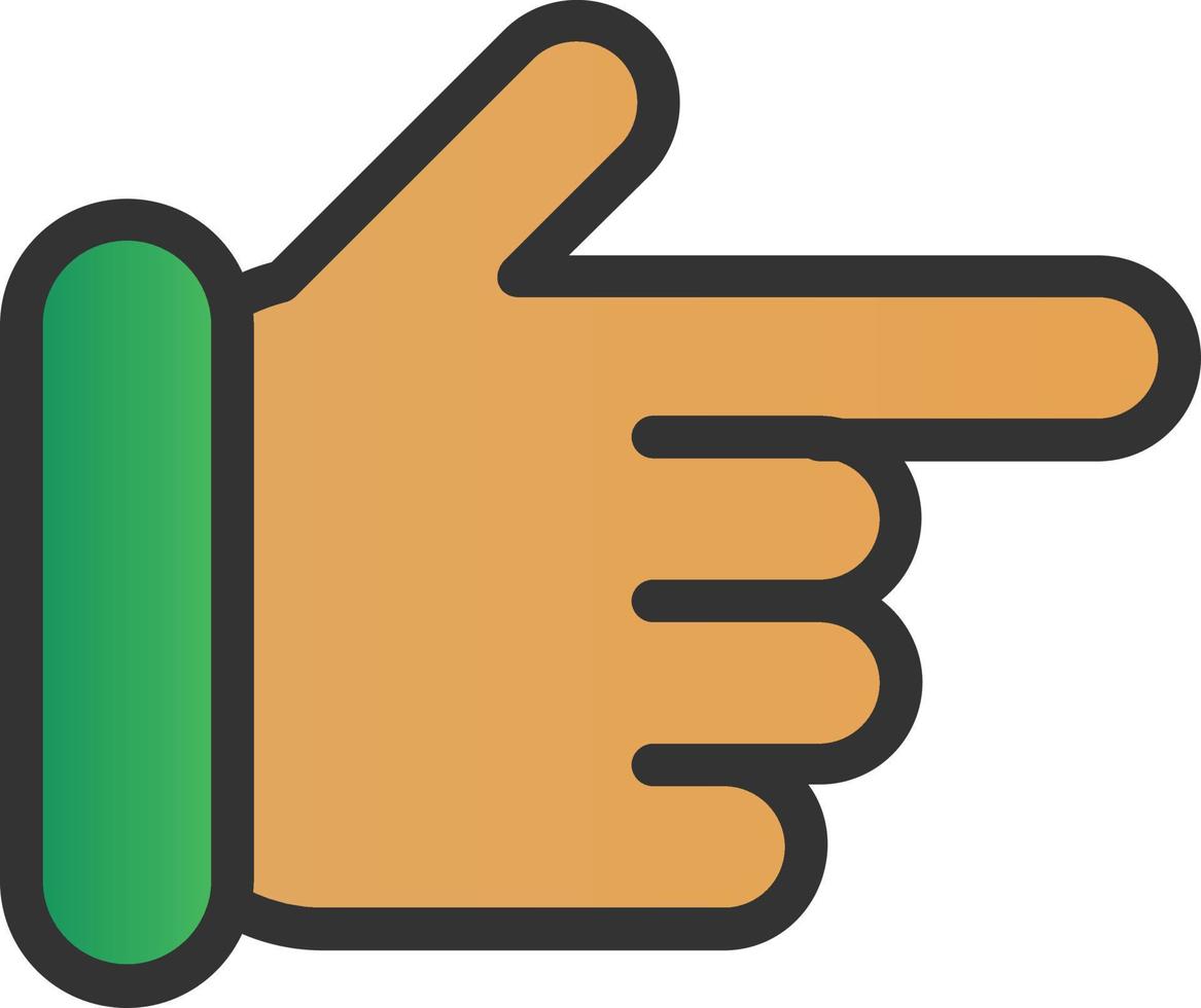 Hand Point Right Vector Icon Design